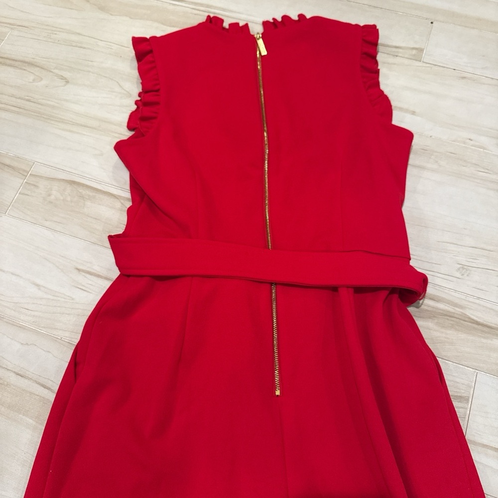 Calvin Klein Red ❤️ Sleeveless Jumpsuit • Size 4 • Like New - Picture 7 of 16